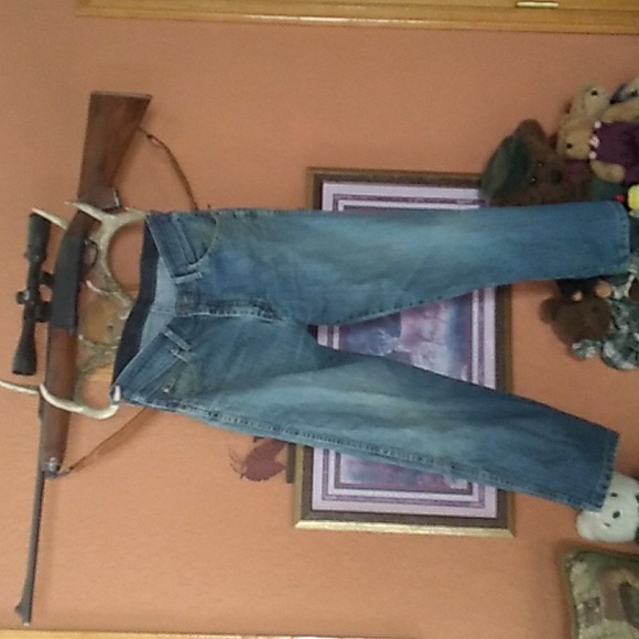 EUC Wrangler FLEX WAIST Jeans EUC  32 X 32 Cowboy Up - Picture 2 of 16